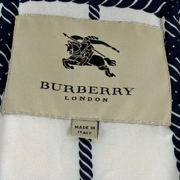 Burberry Bonnie Belt Raincoat Iridescent Cream Detachable Hood Snap Size 12 READ - Picture 10 of 16